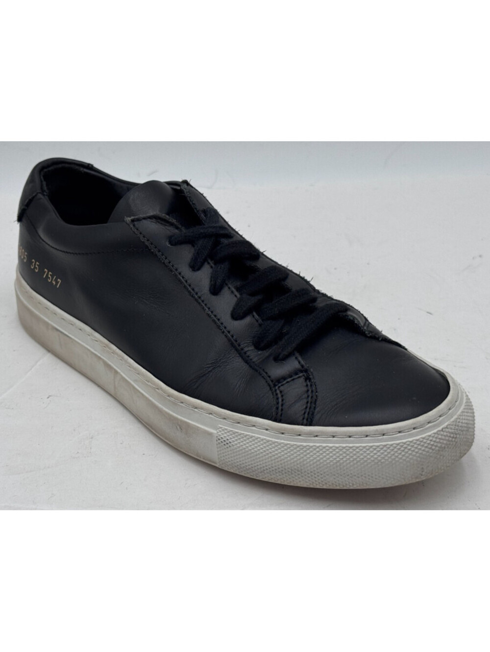 Common Projects Original Achilles Low Womens Sneakers Size 5 Black Leather Shoes